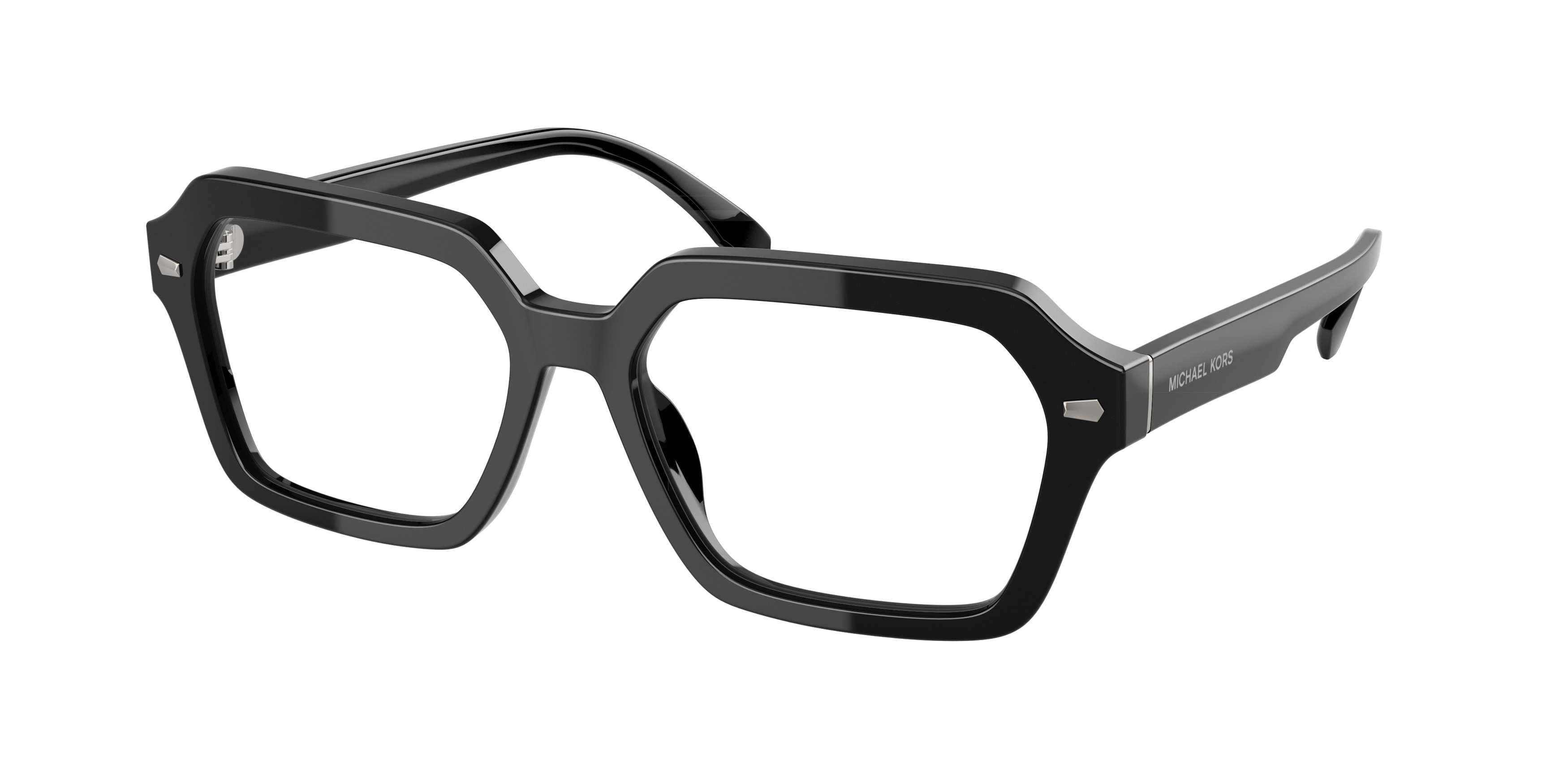 Michael Kors Herren MK4127 Kinloch 3005 Optische Fassungen Acetat Schwarz Transparent Quadratisch Normal-image